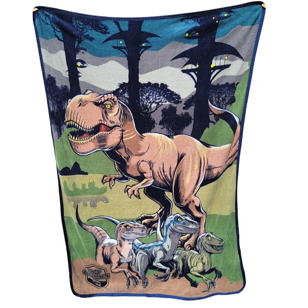Jurassic World Camp Cretaceous Dinosaur Throw 43" x 62"